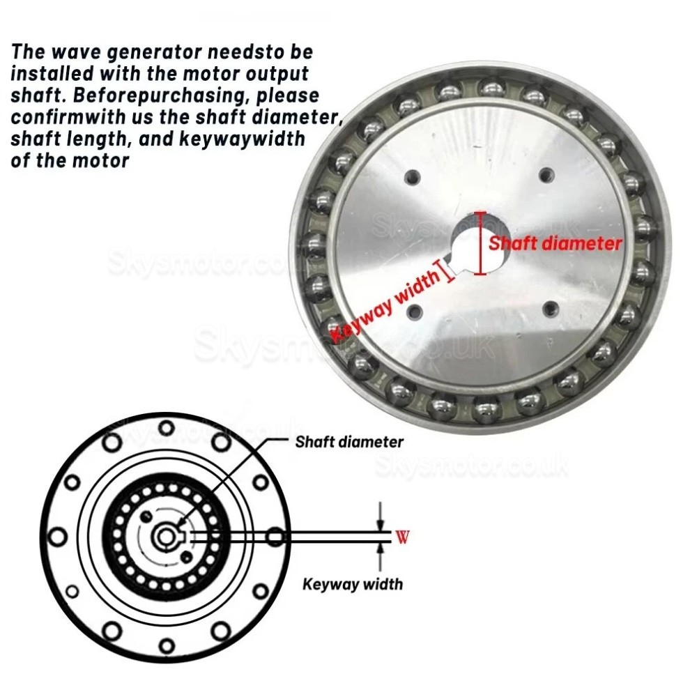 CSF Series Harmonic Drive Gearbox Ratio 50:1/80:1/100:1/120:1 for Stepper / Servo Motor